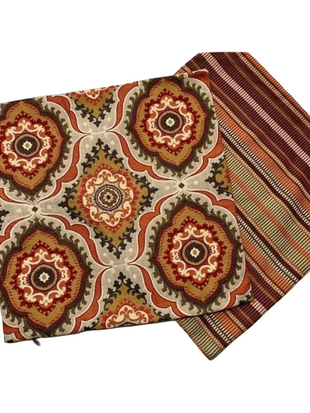 PIER 1 Jumbo Square Throw Pillow Cover 24 x 24 Bohemian Medallion